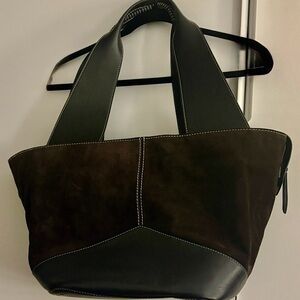 Banana Republic- Large Patchwork Medium Zip Tote